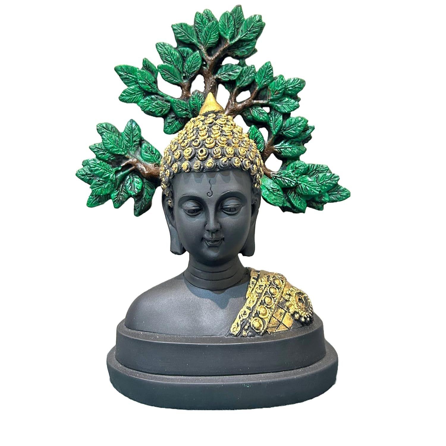 

Buddha Statue Under Tree | Home Figurine for Living Room, Gifting, Decor