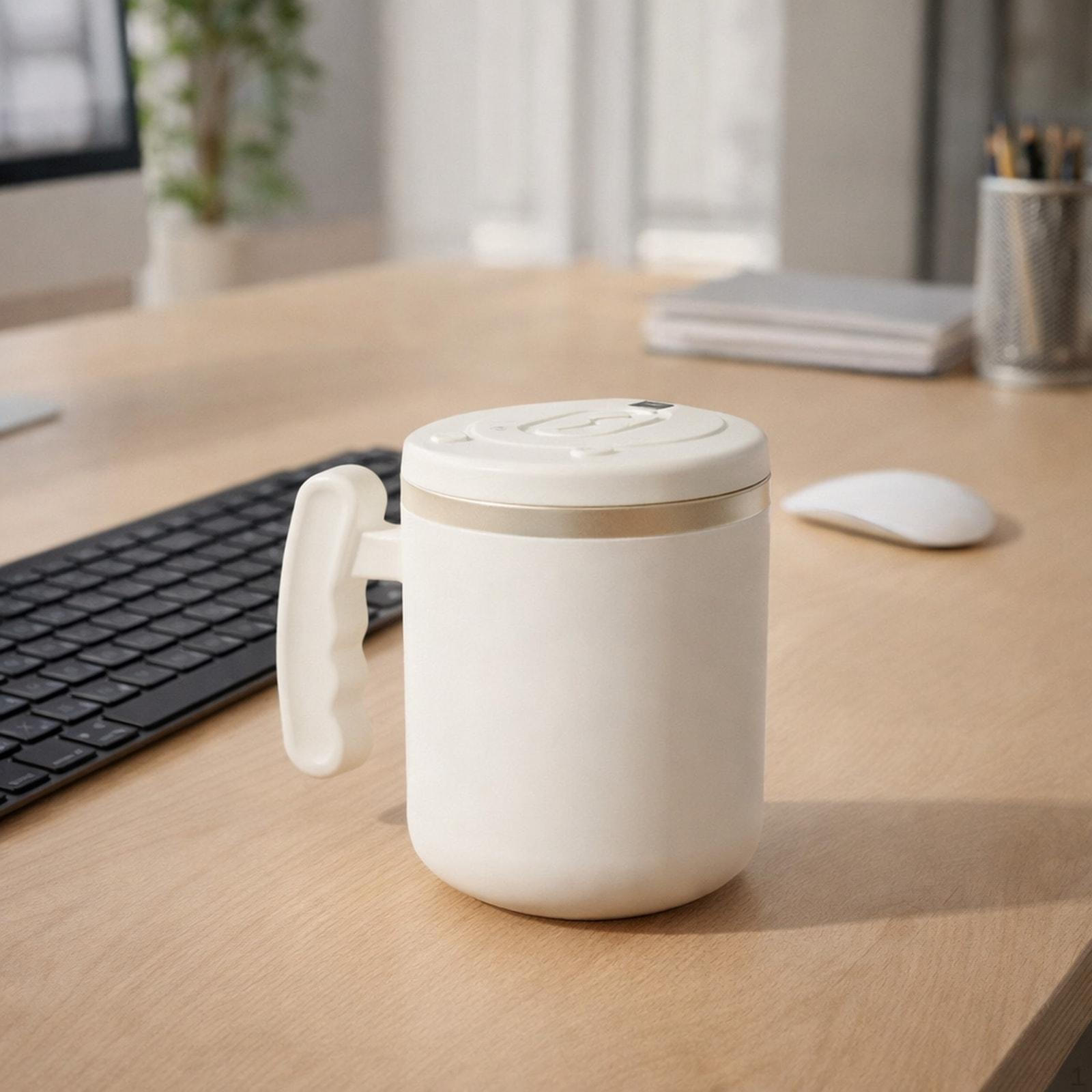 

Automatic with Stirrer, Portable USB Connection. Tea Mixer, Ideal for Home And бежевый