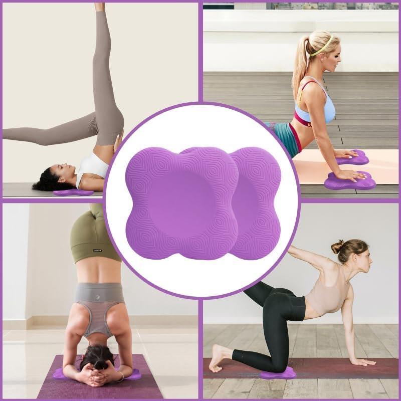 2pcs Yoga Knee Mat Thickened Soft TPE Shock Absorption Support Mat Durable Portable Elbow Cushion Yoga Accessories