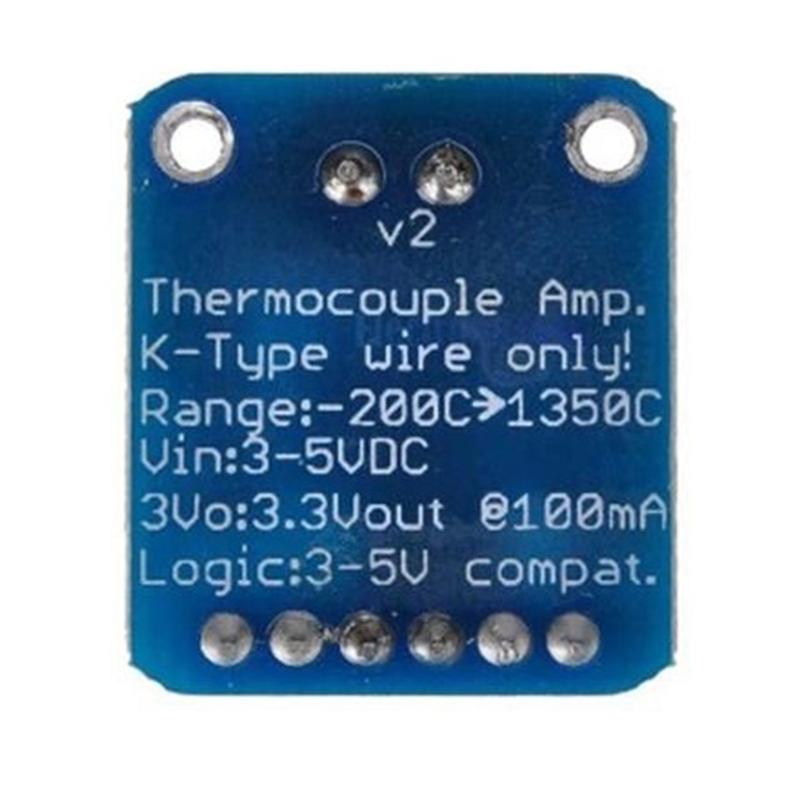 Precise K Type Thermocouple Sensoring Module 1350°C MAX31855 Chip Digital Output 14Bit Resolution Circuit Board