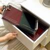 File Storage Box Plastic Snap-On Design Stackable Transparent Document Storage Box Large Capacity File Organizer