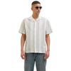 Jack And Jones Mens Stripe Revere Collar Shirt