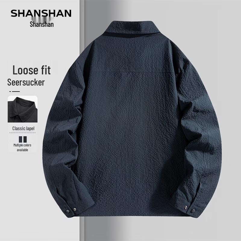 SHANSHAN Men s Machine Washable Anti-Pilling Casual Jacket M (170)