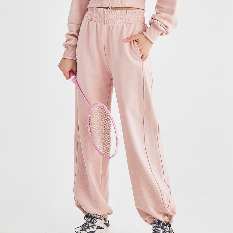 Sweatpants Ins Autumn and Winter New Straight Loose Wide-leg Women's Casual Leggings Sweatpants High Waist Yoga Pants Women