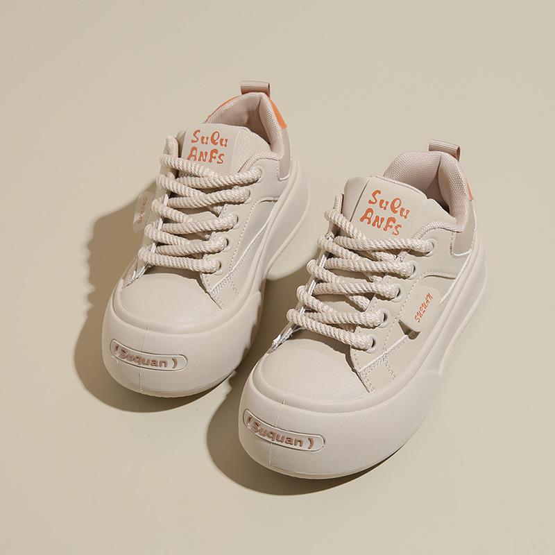 

2025 little white shoes children s summer new Korean version ins female students leisure sports versatile board shoes street shot K1720 40 хаки