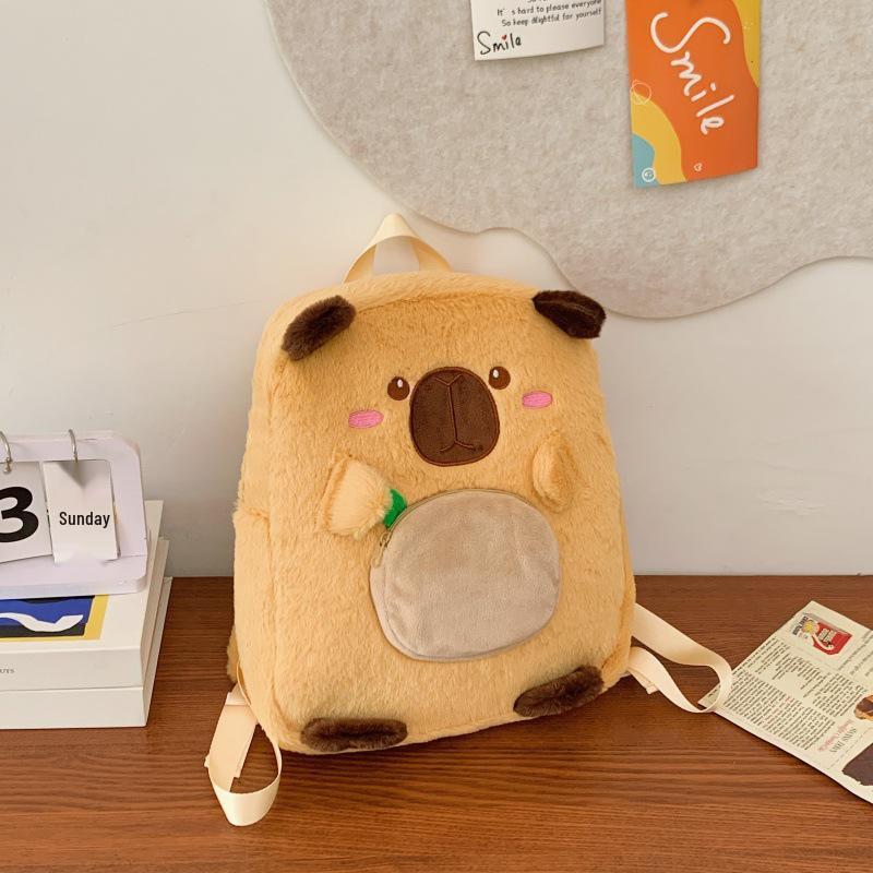 Рюкзак-игрушка Капибара - Милый, Большой Вместимости, Многоцелевая Сумка