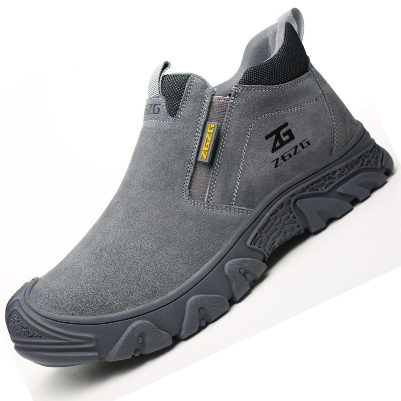 Plus Size 48 Anti Scald Welding Shoes Work Boots Men Anti-smash Anti-puncture Safety Shoes Indestructible Men Protective Shoes