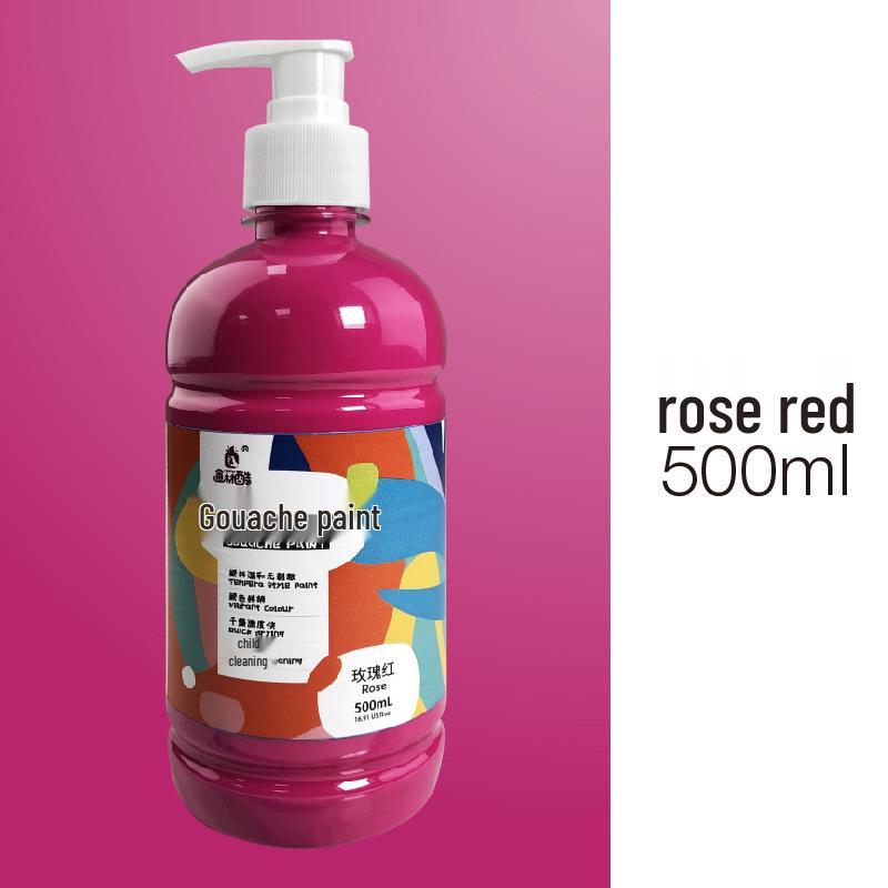 Kunstbedarf: 24-Farben 500ml Waschbares Gouache-Farben-Set für Bildungseinrichtungen und Kinder