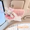 Cute doll car tissue box cartoon car tissue hanging bag plush doll car paper bag hanging type