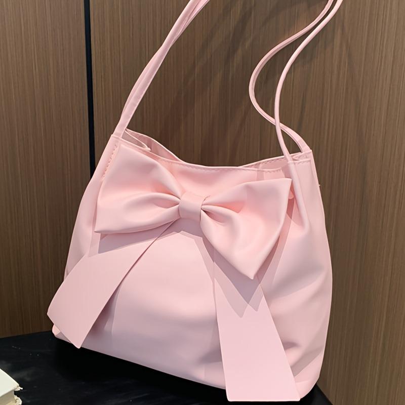 Women's Simple Hand-held Large-capacity Bow Tote Bag