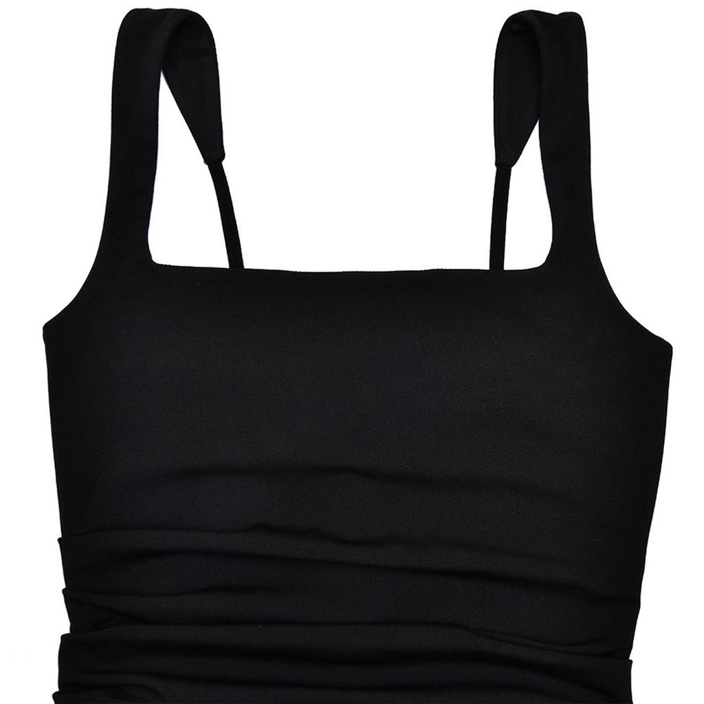 Fashion Women's Evening Dress Sexy Suspender Backless High Slit Dress