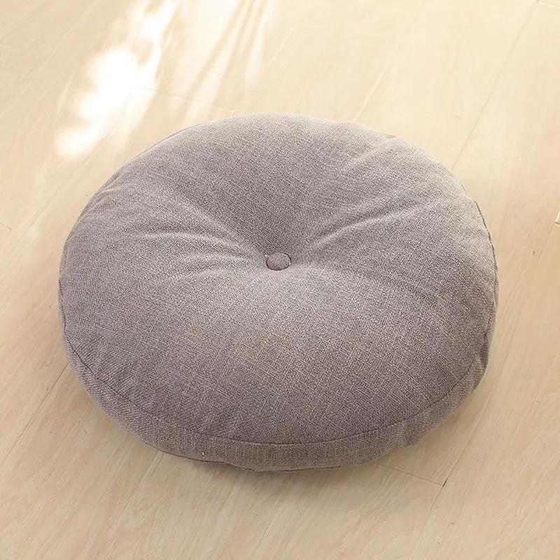Round Floor Pillow for Adults, Meditation Floor Cushions Chenille Fabric Seat Pads Pillows Cushion for Living Room Balcony