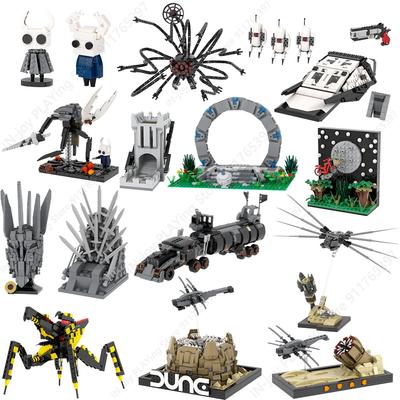MOOXI Movie Game Scene Spaceship Gun Vehicle Model MOC Brick DIY Assembled Building Blocks Collection Toy Children Birthday Gift