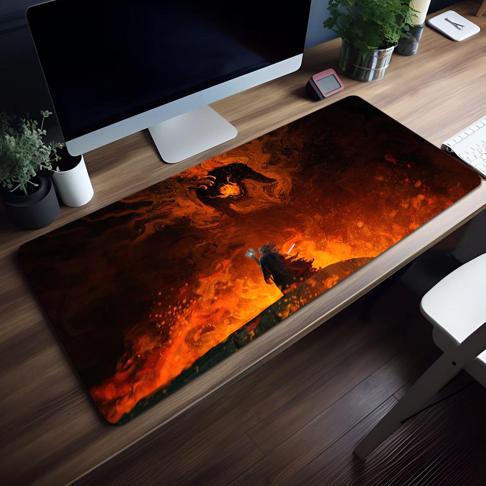 Map The LLord Rings MMiddle Earth Mouse Pad Nonslip Thickened Large Writing Lockedge Office Student Gaming Cushion MousePad