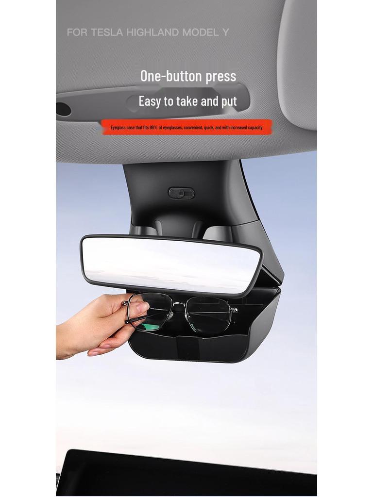 Tesla Model Y/6-Seater Sunglasses Case & Clip