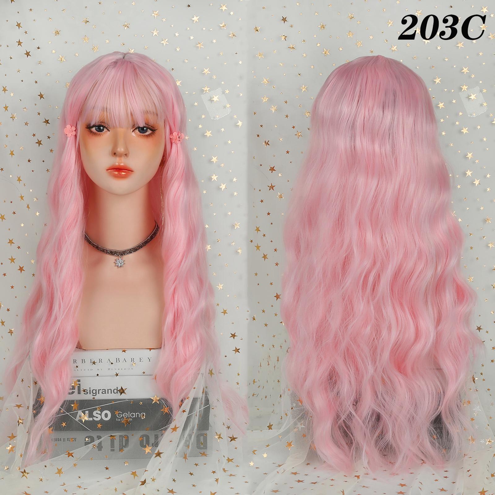 

Черный длинный женский парик с термостойким синтетическим париком Liu Haibo Черные женские афроамериканские волосы