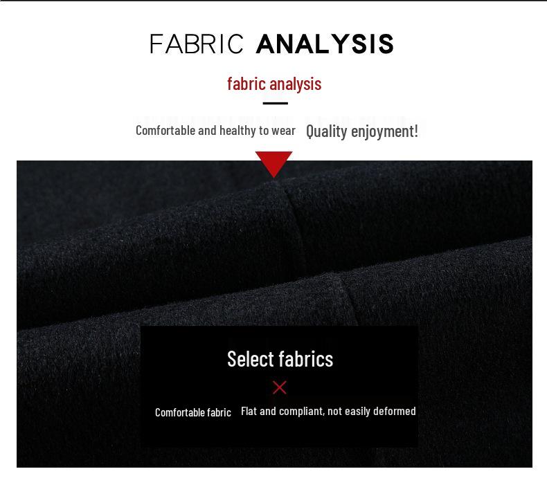 Men's Double-Faced Wool Trench Coat with Down Liner