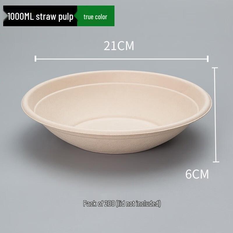 Melinbula Thickened Biodegradable Disposable Paper Bowls with Lids
