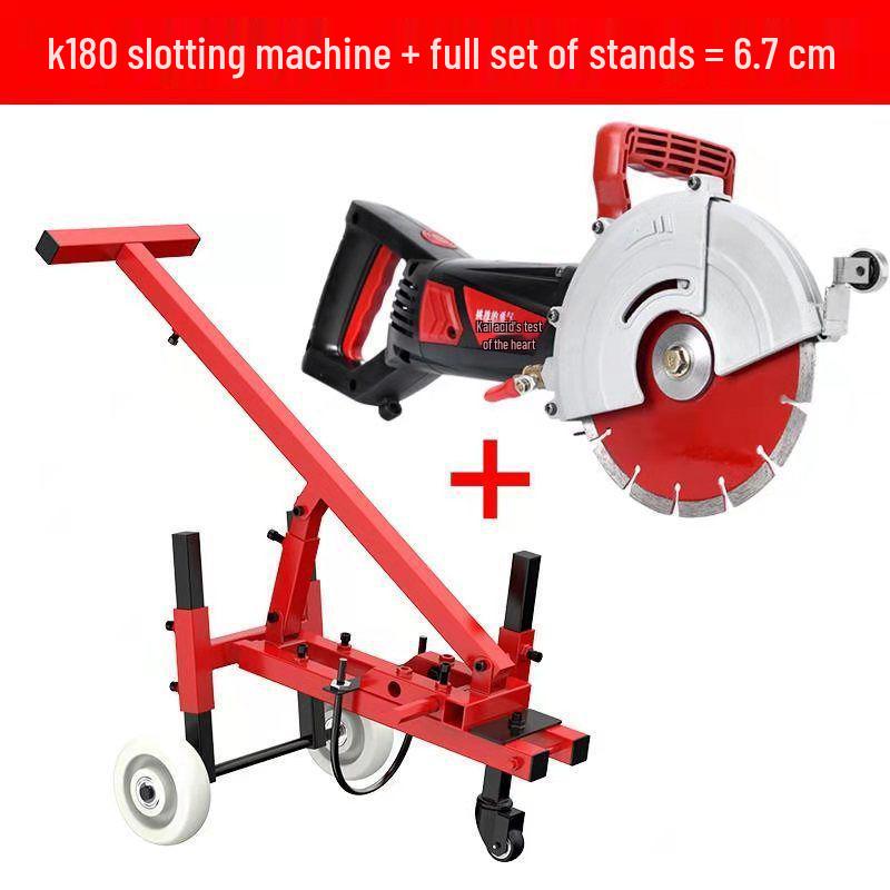Multi-Functional Dust-Free Handheld Wall and Concrete Grooving Machine