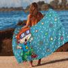 Cartoon Funny R-Rugrats Microfiber Blanket Quick Drying Beach Towels Oversized Printing Super Absorbent Pool Towel Blanket