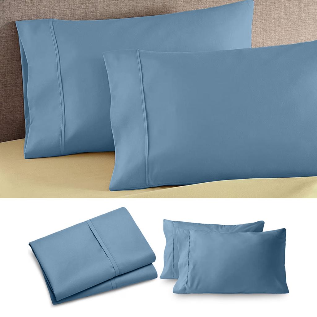 Set Of Two Extra-large Pillowcases - Ultra-soft Brushed Microfiber Pillowcases With Envelope Closure, 2036 Inches, Cool And Breathable Bedding Set.