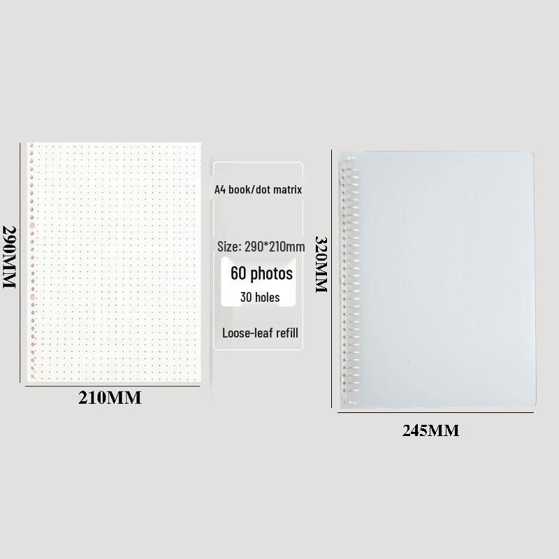 Minimalist Plastic Ring Binder Student Notebook Planner