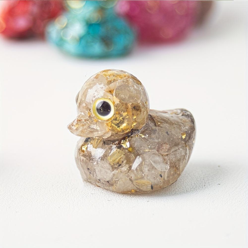 1 Piece Duck Statue for Home Decor, Indoor/Outdoor Use,Colored Decorations | Handmade Stone, Duck Decor