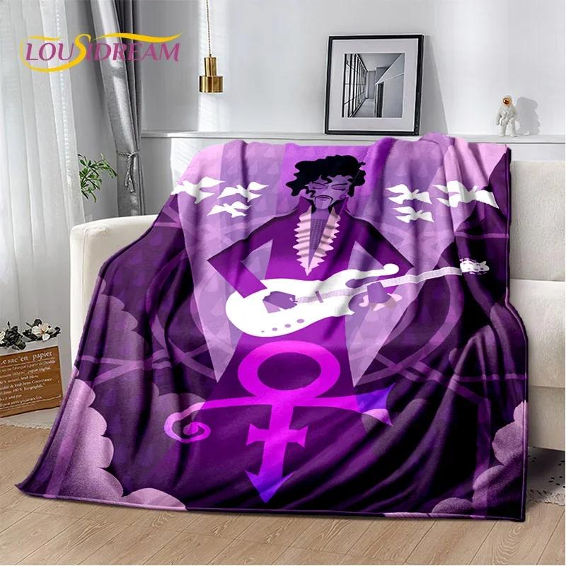 Prince Rogers Nelson Artist Purple Rain Blanket,Soft Throw Blanket for Home Bedroom Bed Sofa Picnic Travel Office Cover Blanket