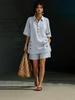 Women's Linen Two-Piece Set: Short-Sleeve Shirt & Loose Pants (2026)