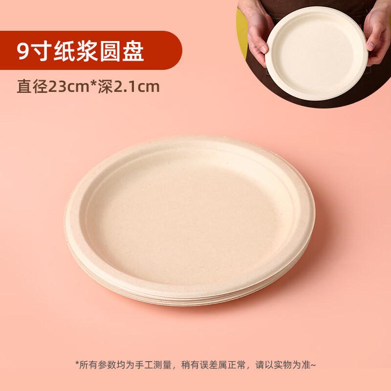 

ZISIZ Disposable Round Paper Plates