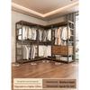 Metal Walk-In Wardrobe: Floor-Standing Clothes Rack, Open Garment and Hat Rack, Bedroom Shelf Assembly