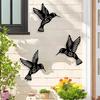 1Pc Metal Hummingbird Wall Decoration Hollow Out Iron Bird Sculpture Wall Hanging Figurines Ornament Home Decor
