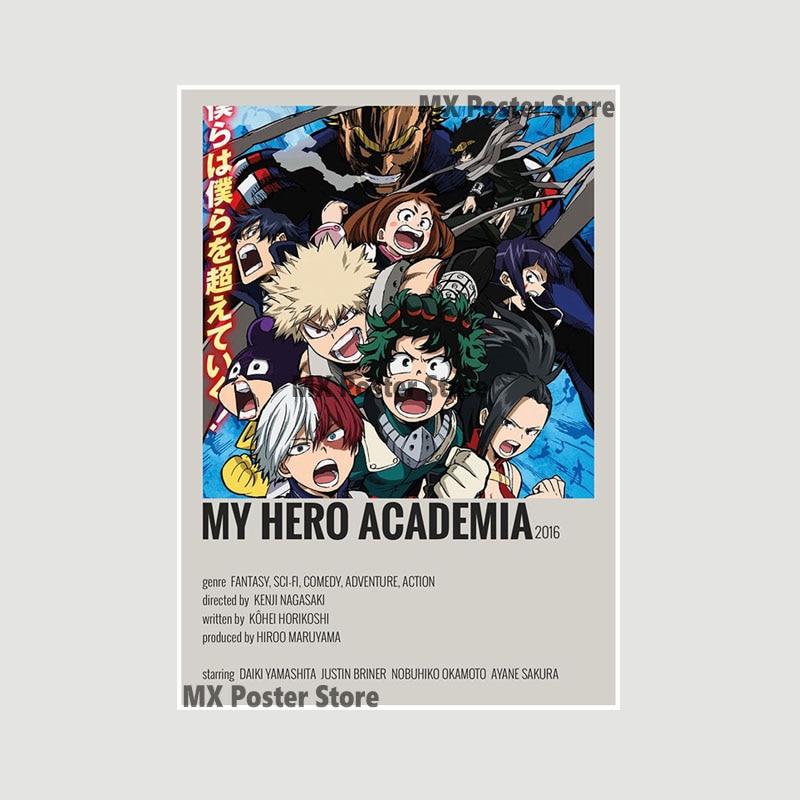 Demon Slayer White Paper Poster Classic Japan Anime Series Art Cartoon Painting Sticker for Home Bar Art Wall Decorative Mural