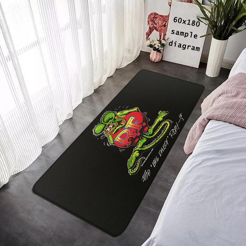 Entrance Doormat Rat Fink Bedside Balcony Rugs Living Room Carpet Foot Mats Bath Rug Floor Mat Ideal Gifts Non-slip House Decor