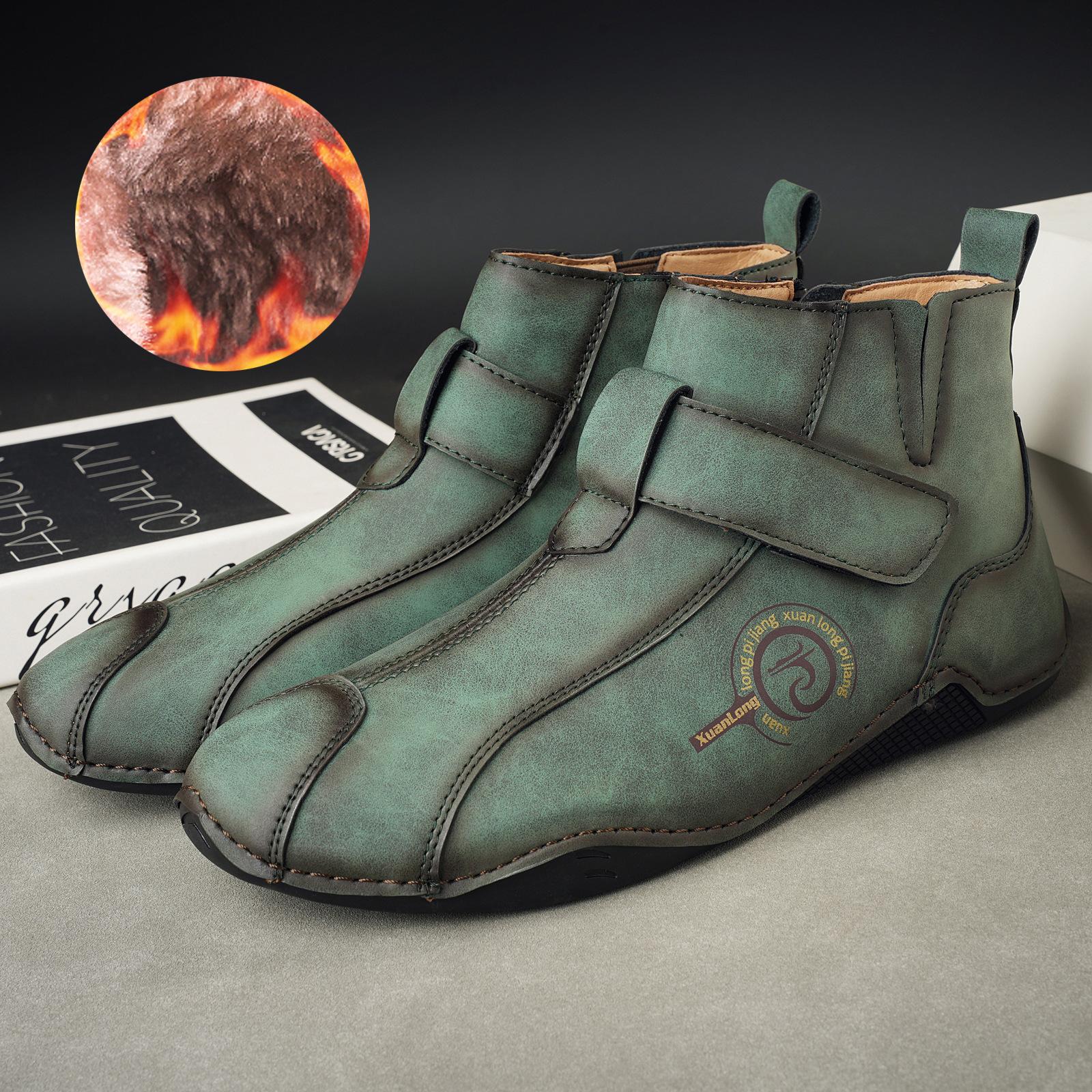 

2025 популярные осенне-зимние новые мужские хлопковые теплые ботинки Мартина большого размера, повседневная мужская обувь 48