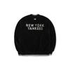 MLB New York Yankees Velvet Jackets Unisex Black Baseball Collar Thickened 3AJPF0116-50BKS