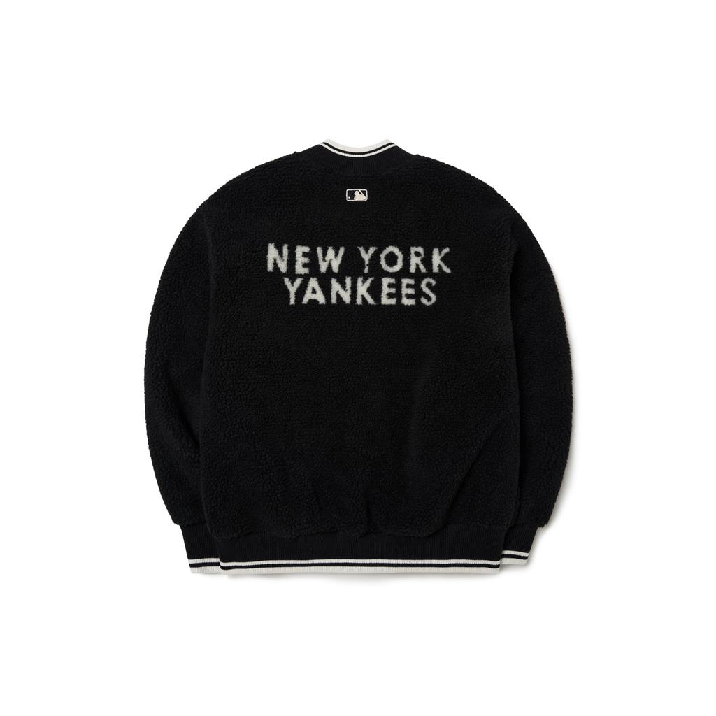 MLB New York Yankees Velvet Jackets Unisex Black Baseball Collar Thickened 3AJPF0116-50BKS