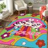 Custom 1Pc Powerpuff Girls Rainbow Rug Office Carpet Indoor Outdoor Entrance Doormat Nonslip Soft And Comfortable Living Room D491514