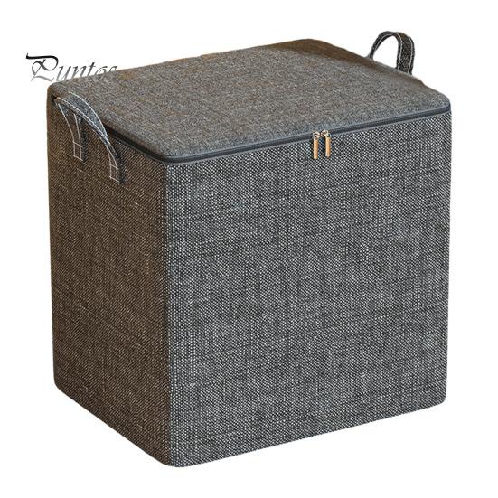 

Сумка для хранения одежды, компактная пыленепроницаемая сумка для хранения одеял, складной органайзер большой вместимости для дома L серый