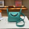 2026 new first-layer cowhide tc cowhide 19cm mini lindy bag crossbody leather medicine bag genuine leather women's bag