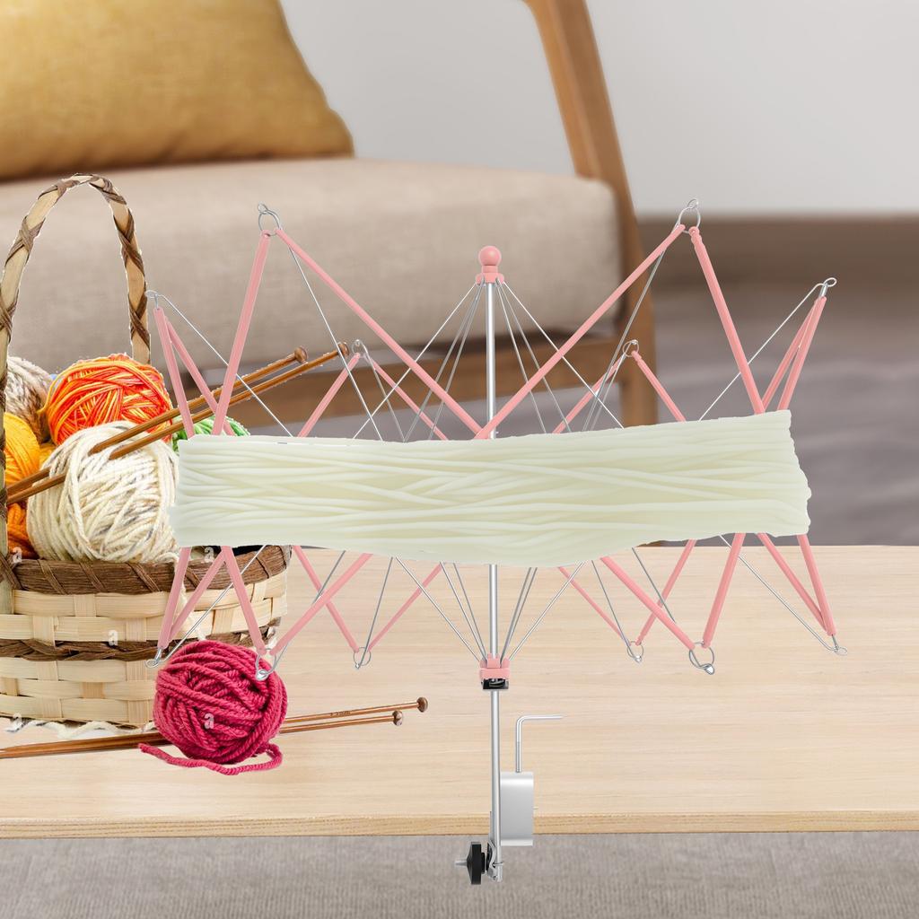 Wollwickler Halter Schirmstrebe Garnknäuelwickler Handbetrieben Nähwerkzeug Tragbarer Garnwickler Essentielles Häkelwerkzeug