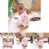 Adorable Cute Bubble Blowing Capybara Plush Toy Keychain Soft Stuffed Animal In Yellow Red Pink