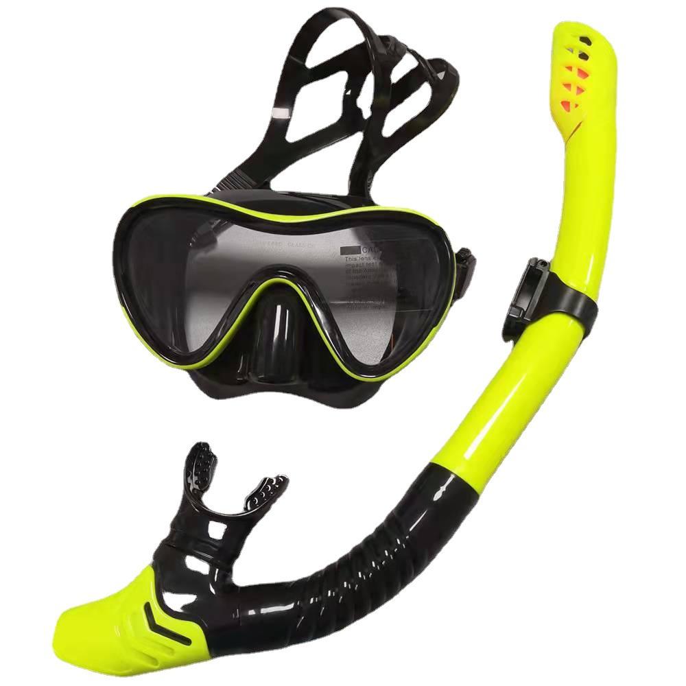 

Очки для дайвинга, маска для подводного плавания, комплект дыхательных трубок, полностью сухая силиконовая маска для дайвинга, зеркало для плавания