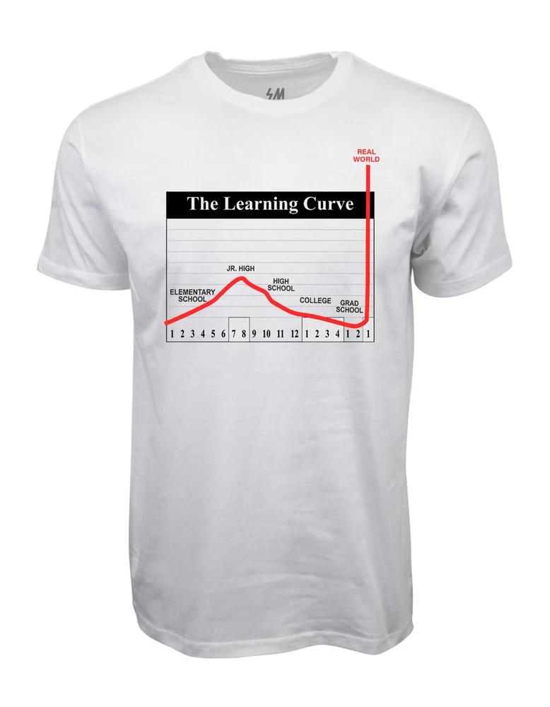 The Learning Curve Graphic T Shirt S