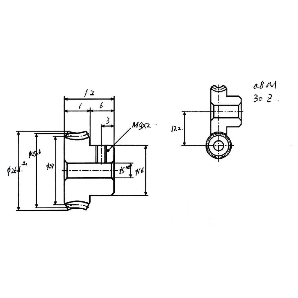 0.8M 1:1 Standard Precision Worm Gear Set POM 20/30/40/50 Teeth Turbine Quality Parts 5/6MM Reducer Lightweight Low Noise