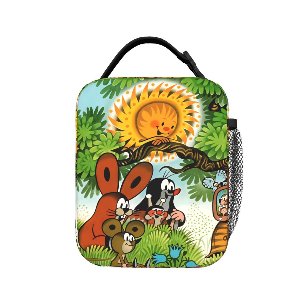 Czech Cartoon Krtek Mole Lunch Bag Portable Insulated Lunch Box Women Outdoor Picnic Cooler Bag Cute Waterproof Tote Food Bags
