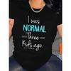 Plus - Size Black Round Neck T - Shirt with Humorous Parenting Quote Light - Hearted and Relatable