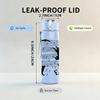 1PC Musical Note Black Cat 750ml Color Plastic Sports Water Bottle Leakproof Flip Straw Lid For Sports Office Home Use