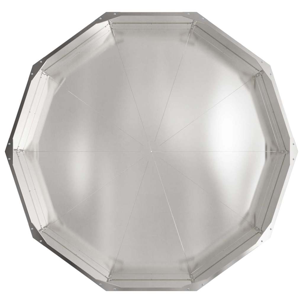 Plant Pot Silver 120 X 120 X 35 Cm Stainless Steel