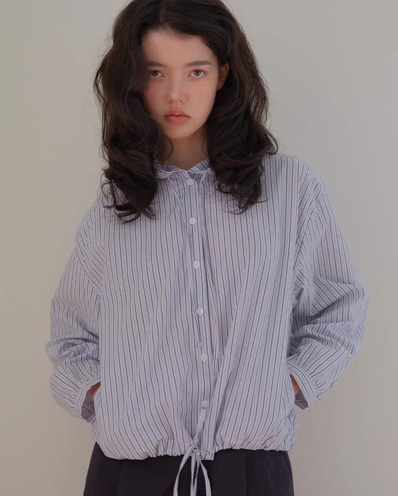 PREVOIR Striped Hoodie Shirt